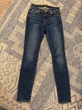 7 For All Mankind Dark Indigo Skinny Jeans